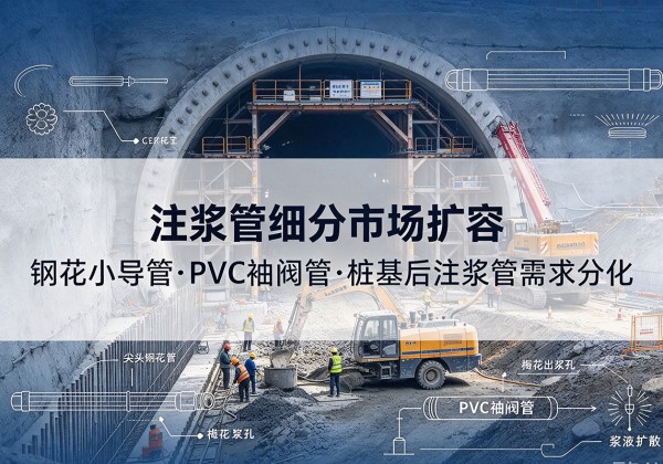 松滋注浆管细分市场扩容，隧道钢花小导管、PVC 袖阀管、桩基后注浆管需求分化